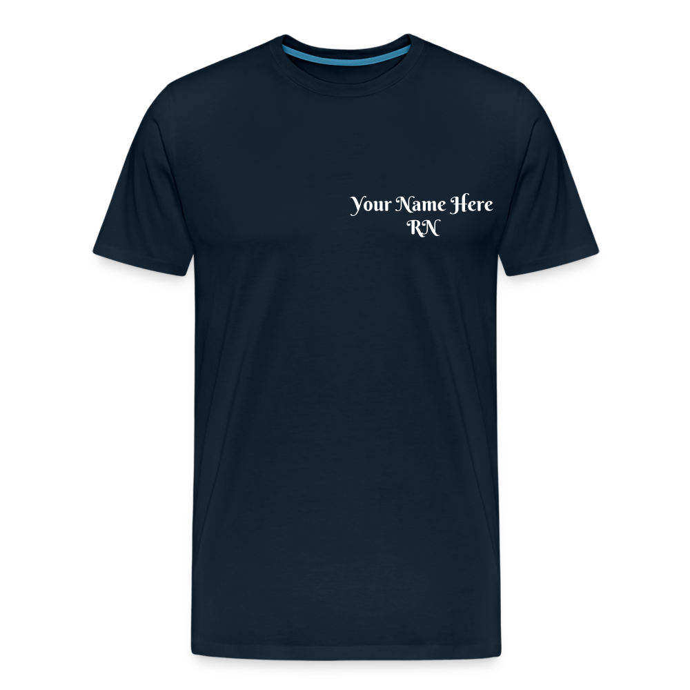 RN Call Light T-Shirt Customizable - deep navy