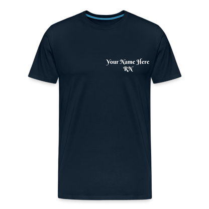 RN Call Light T-Shirt Customizable - deep navy