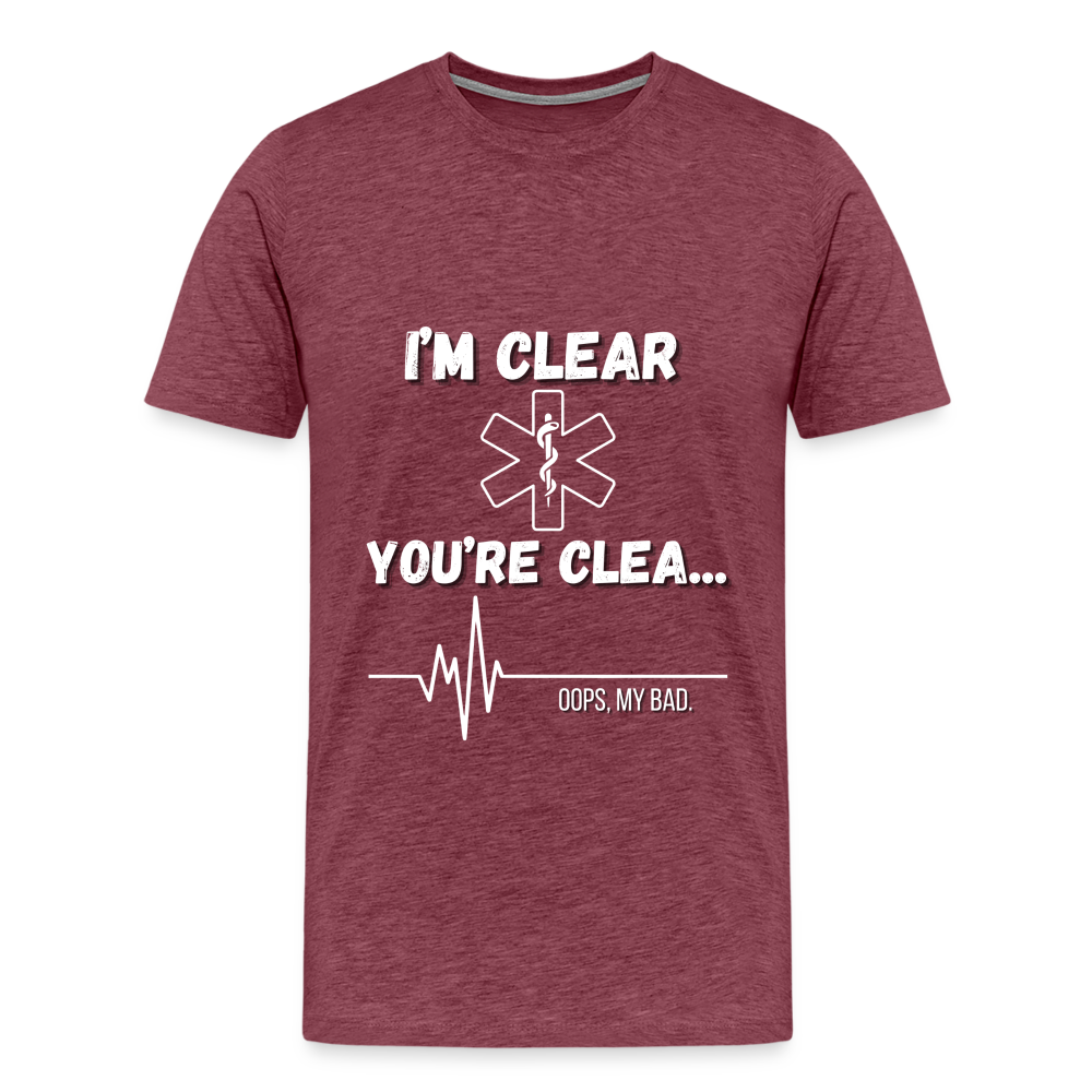 EMS I'm Clear T-Shirt - heather burgundy