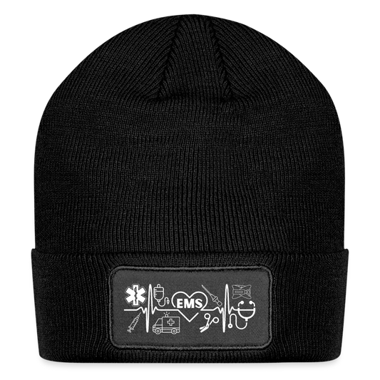 EMS Banner Patch Beanie - black
