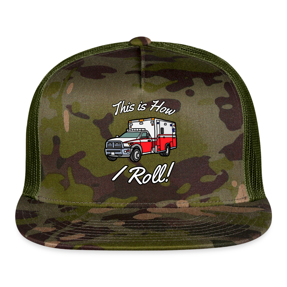 EMS How I Roll Trucker Cap - MultiCam\green