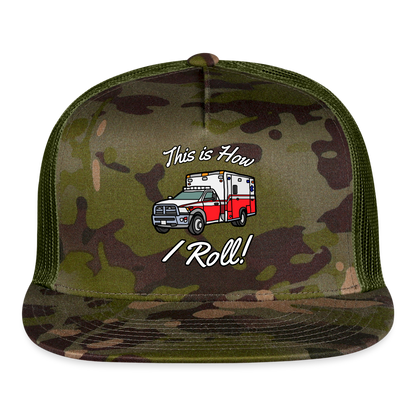 EMS How I Roll Trucker Cap - MultiCam\green