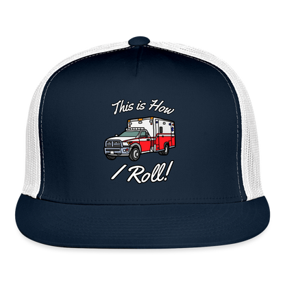 EMS How I Roll Trucker Cap - navy/white