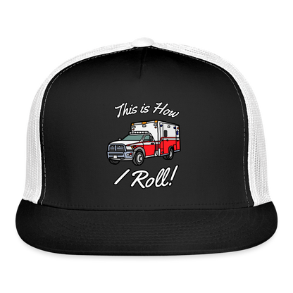 EMS How I Roll Trucker Cap - black/white