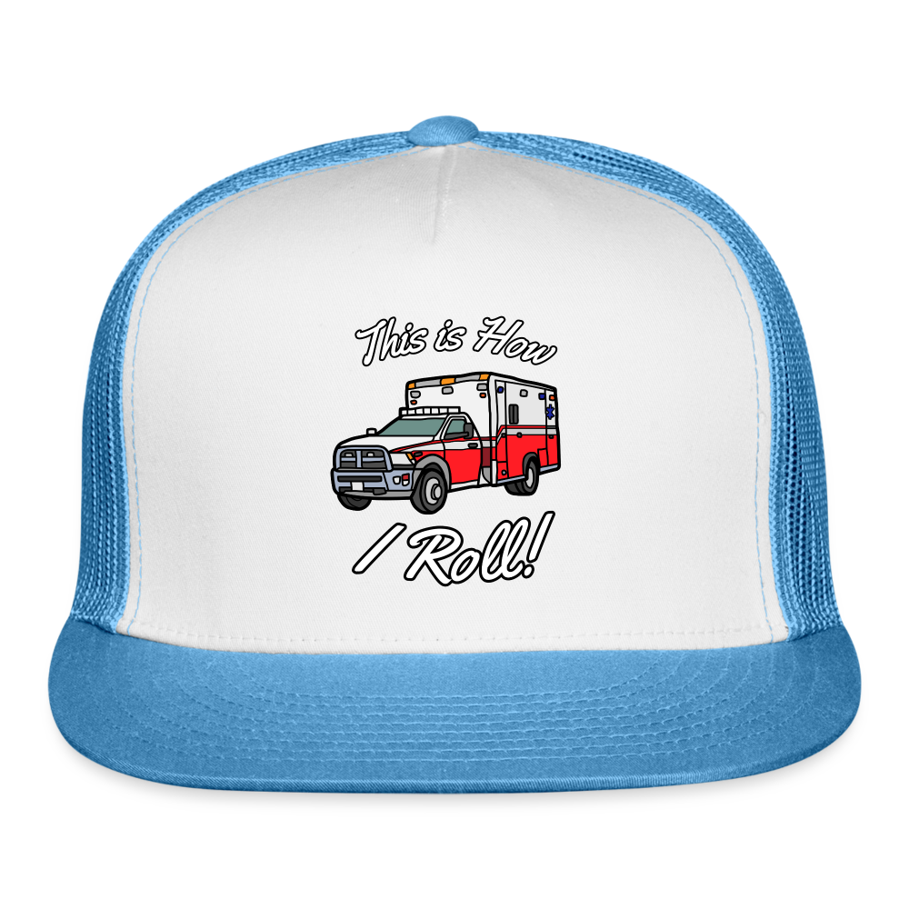 EMS How I Roll Trucker Cap - white/blue