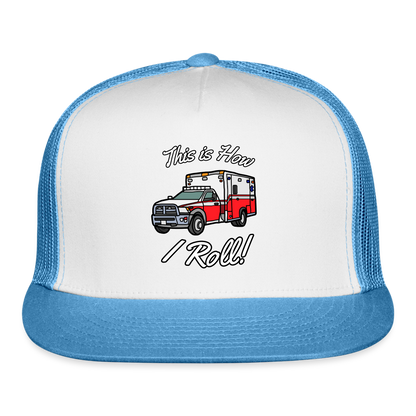 EMS How I Roll Trucker Cap - white/blue