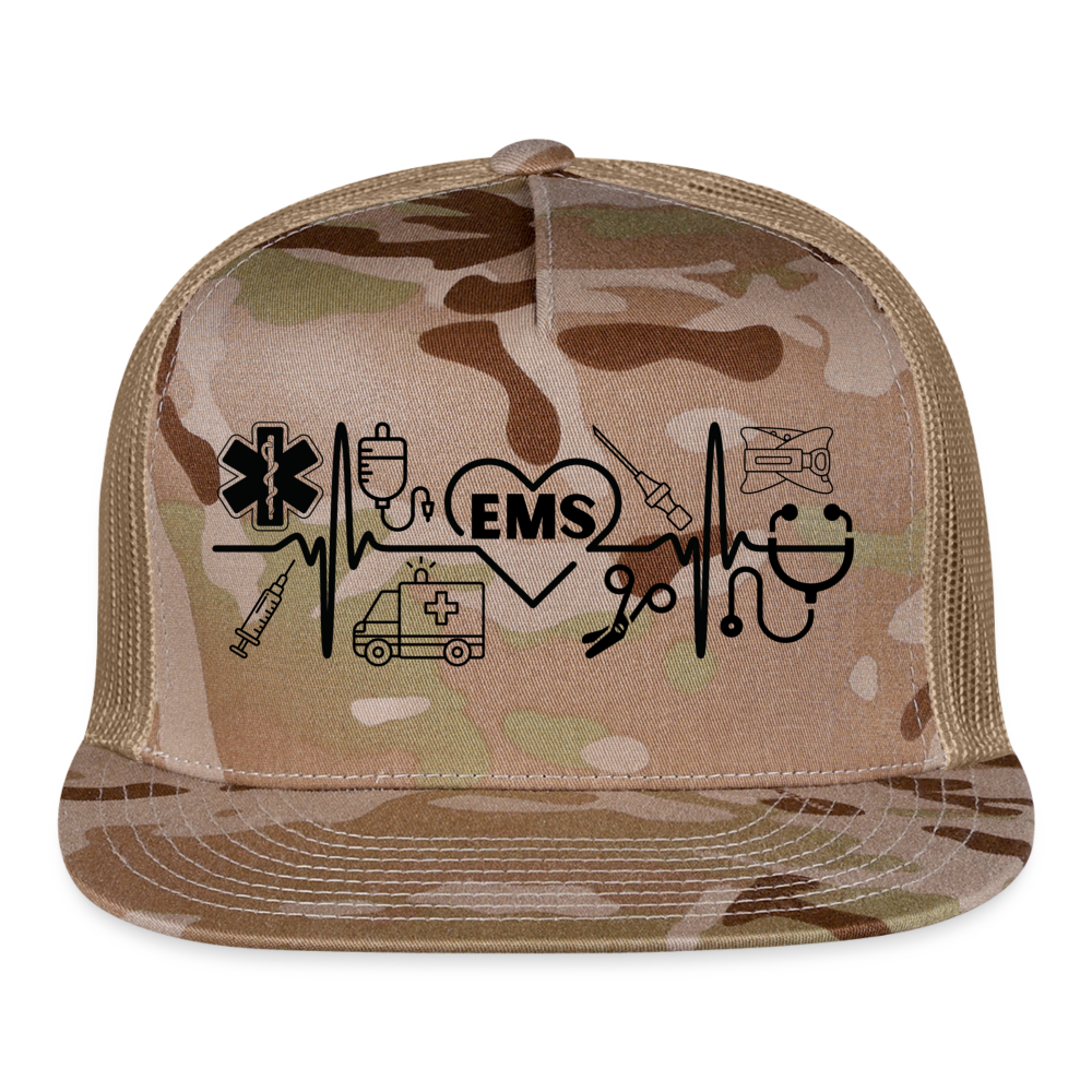 EMS Banner Trucker Cap - MultiCam\tan