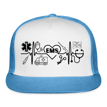 EMS Banner Trucker Cap - white/blue