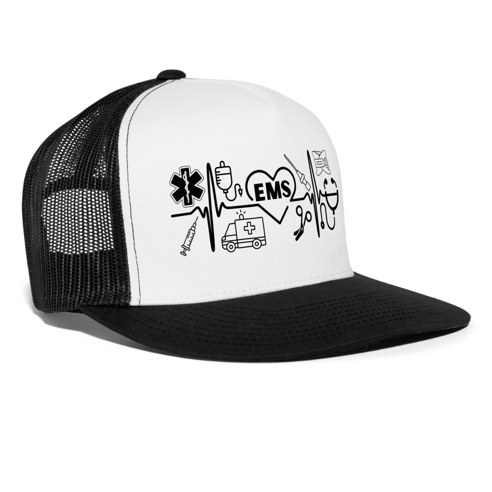 EMS Banner Trucker Cap - white/black