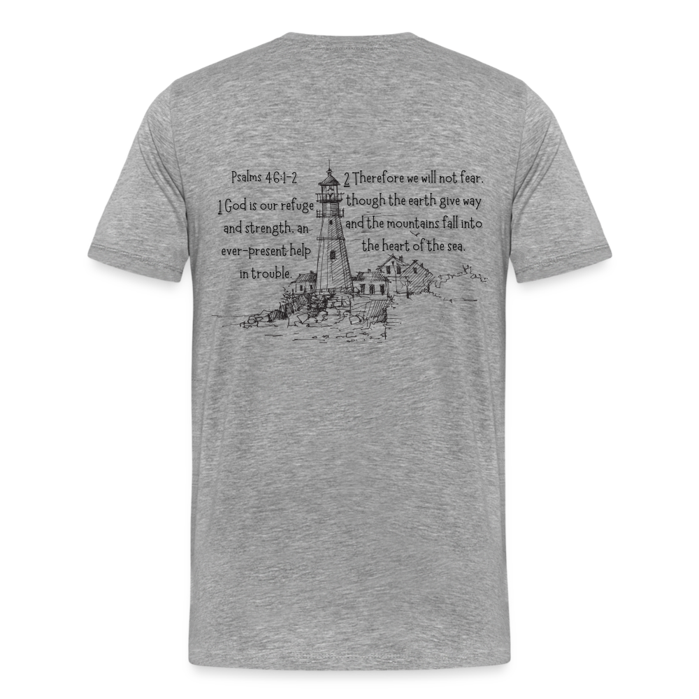 Psalms 46:1-2 T-Shirt - heather gray