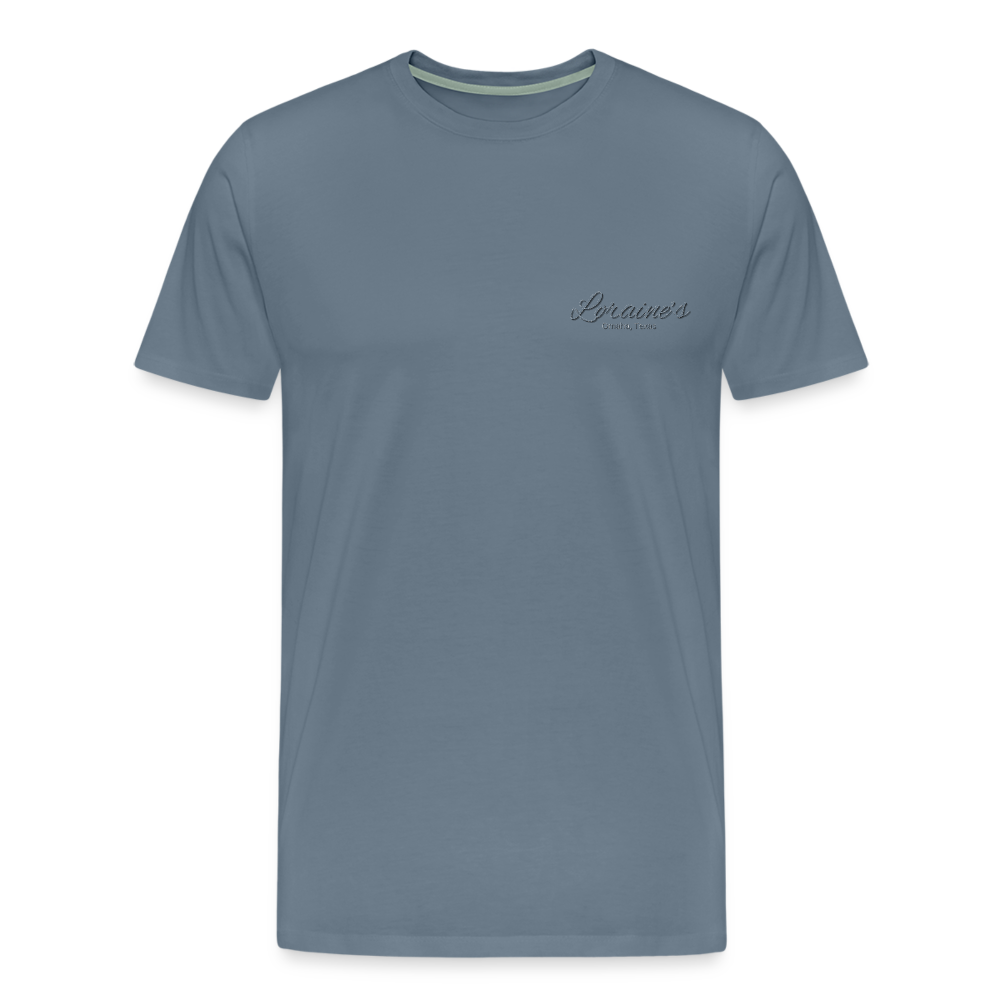 Psalms 46:1-2 T-Shirt - steel blue