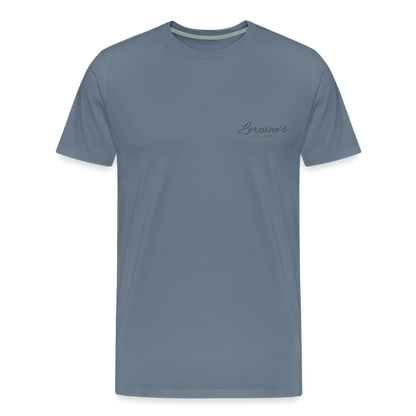 Psalms 46:1-2 T-Shirt - steel blue
