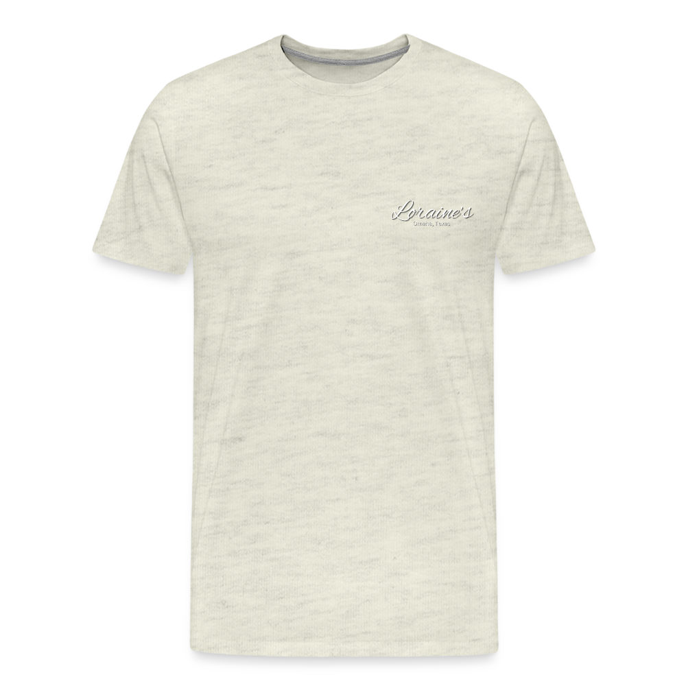 Psalms 46:1-2 T-Shirt - heather oatmeal