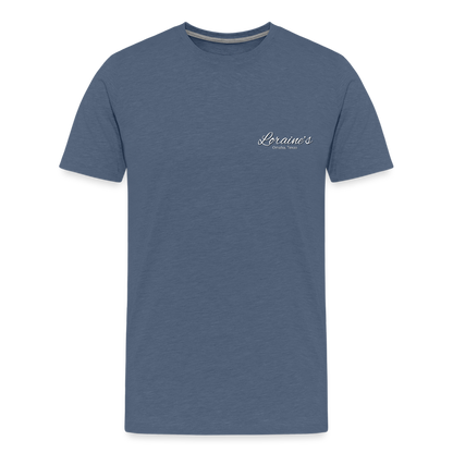 Psalms 46:1-2 T-Shirt - heather blue