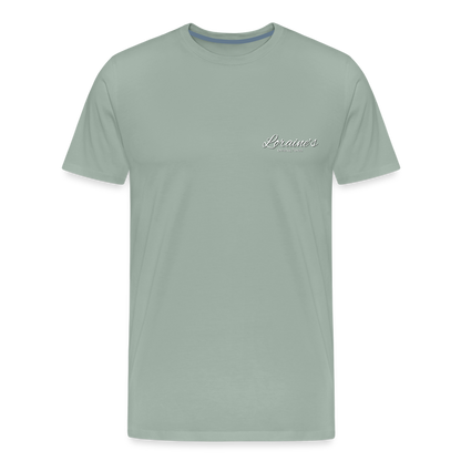 Psalms 46:1-2 T-Shirt - steel green