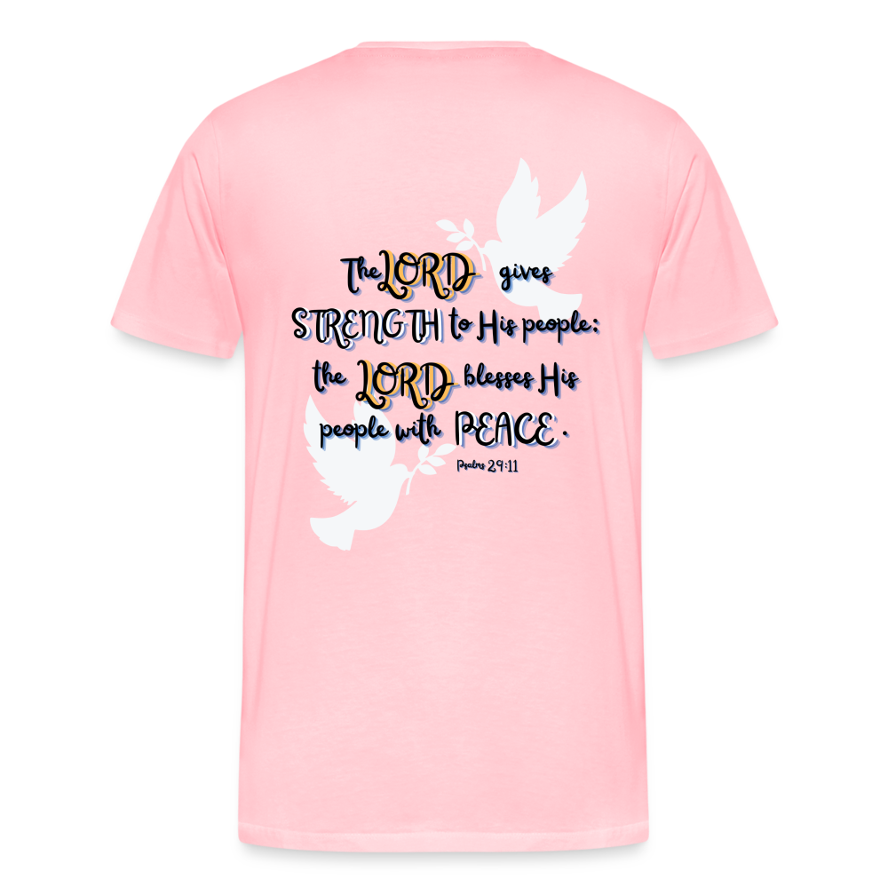 Psalm 29:11 T-Shirt - pink