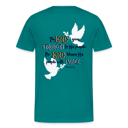 Psalm 29:11 T-Shirt - teal
