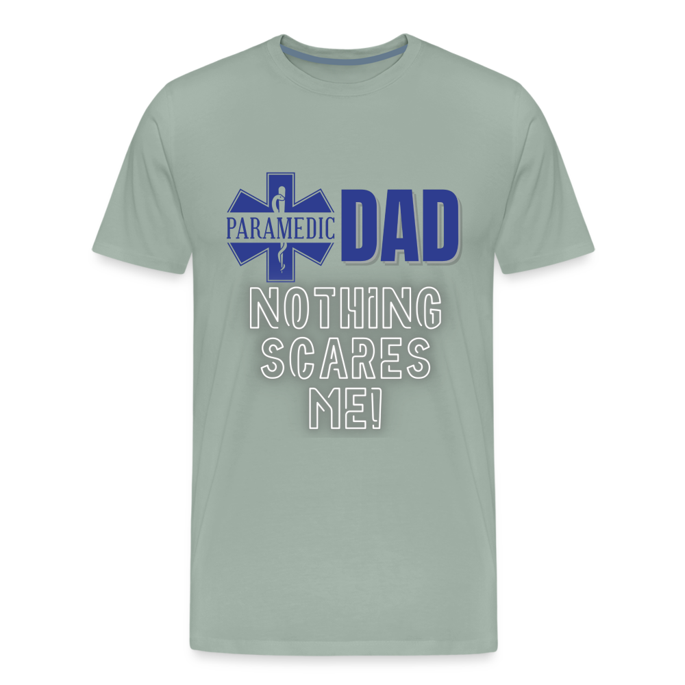 Paramedic Dad T-Shirt - steel green