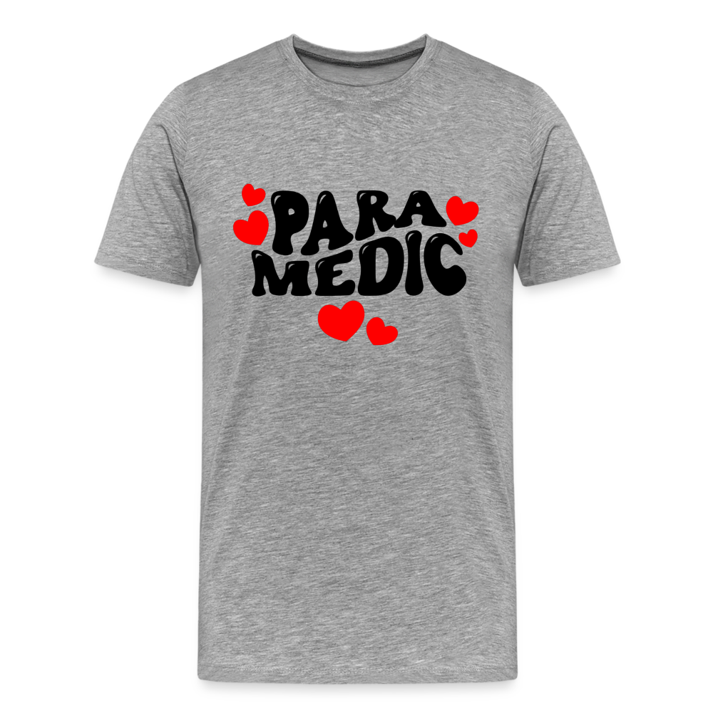 Paramedic Hearts T-Shirt - heather gray