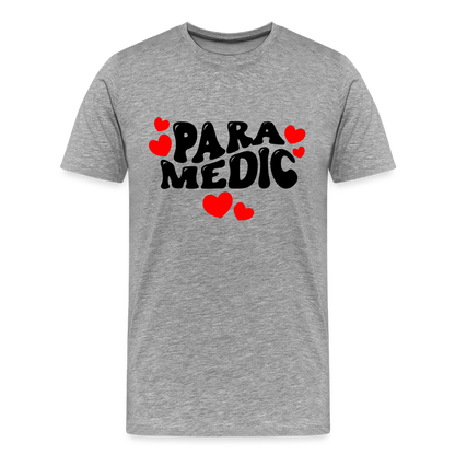Paramedic Hearts T-Shirt - heather gray