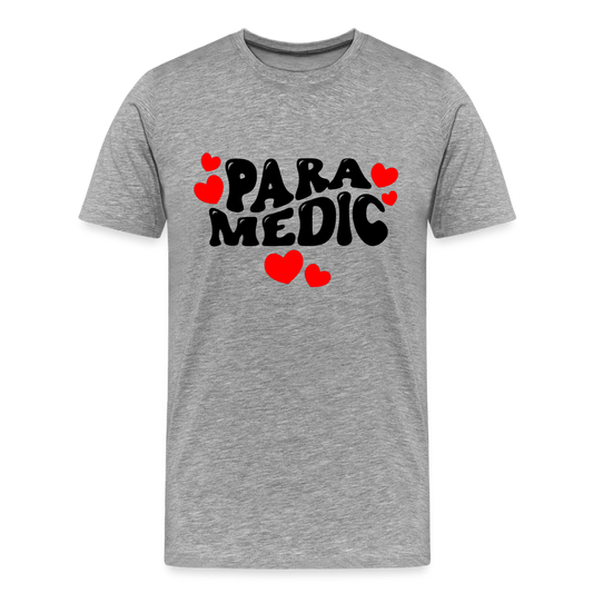 Paramedic Hearts T-Shirt - heather gray