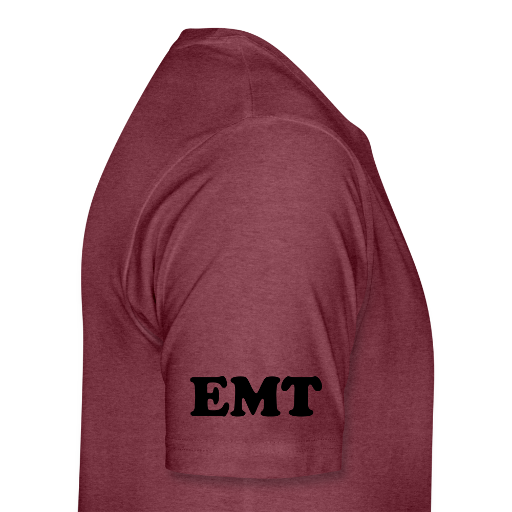 Paramedic Hearts T-Shirt - heather burgundy