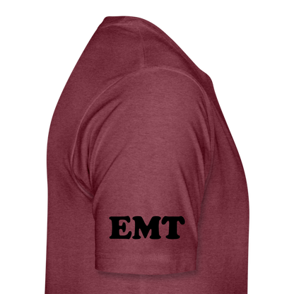 Paramedic Hearts T-Shirt - heather burgundy