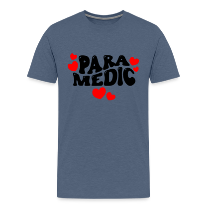 Paramedic Hearts T-Shirt - heather blue