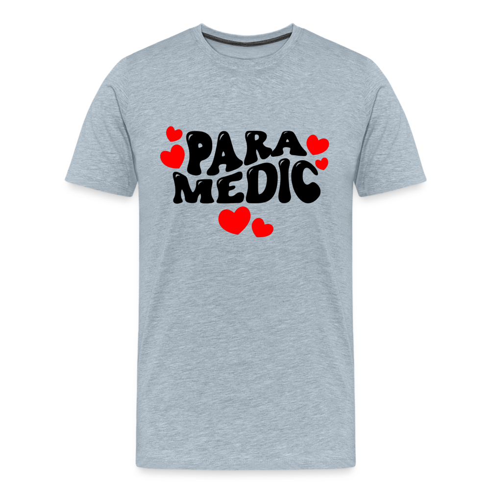 Paramedic Hearts T-Shirt - heather ice blue
