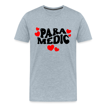 Paramedic Hearts T-Shirt - heather ice blue