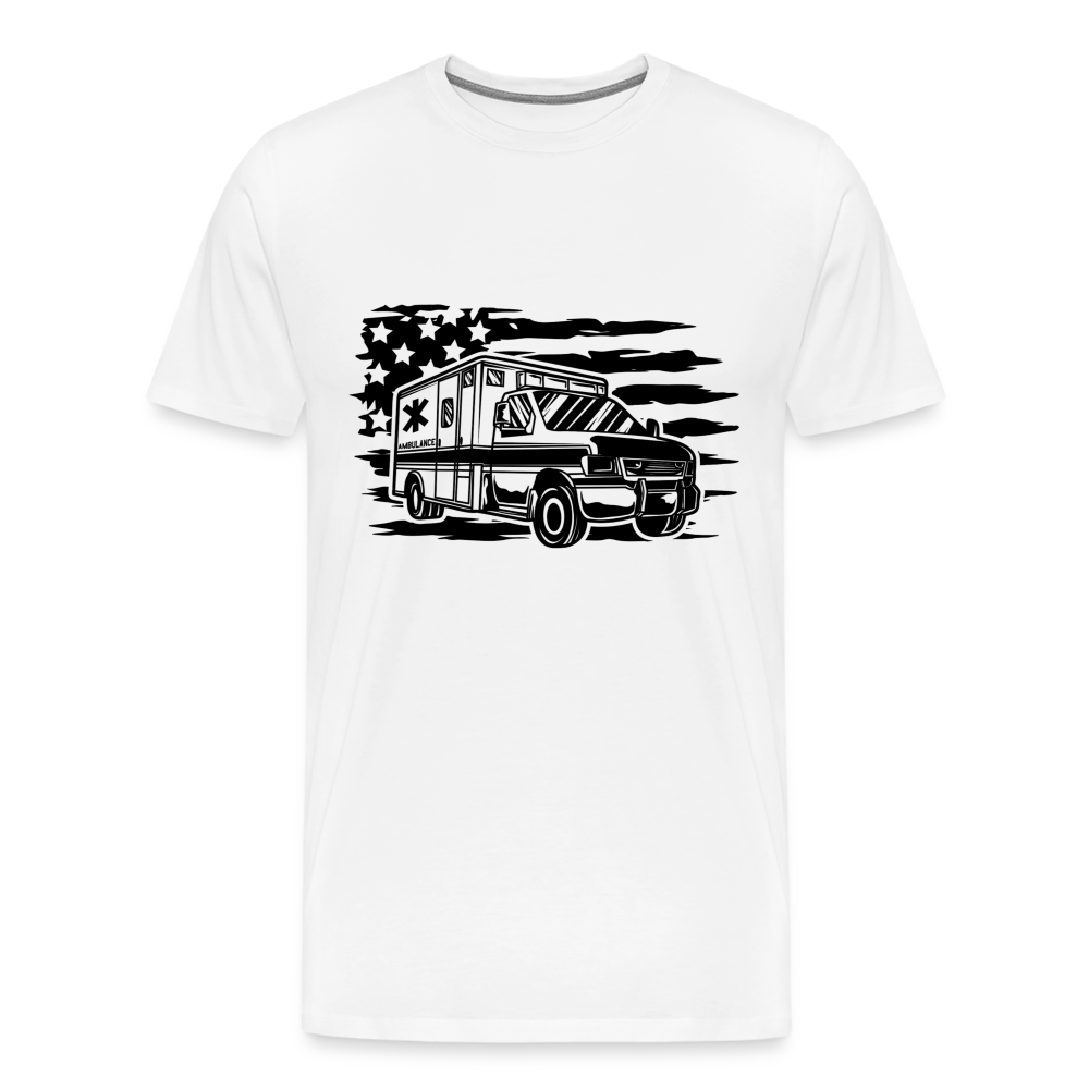 American Flag AMBO T-Shirt - white