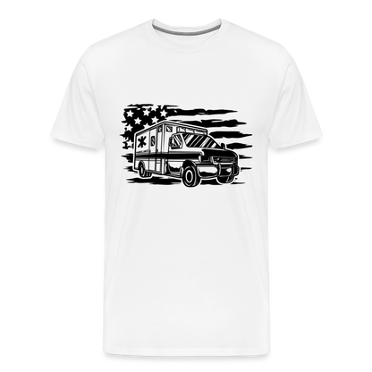 American Flag AMBO T-Shirt - white
