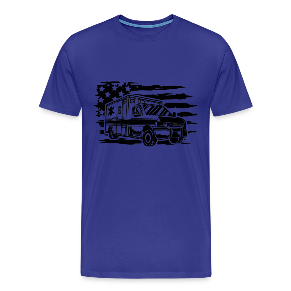American Flag AMBO T-Shirt - royal blue