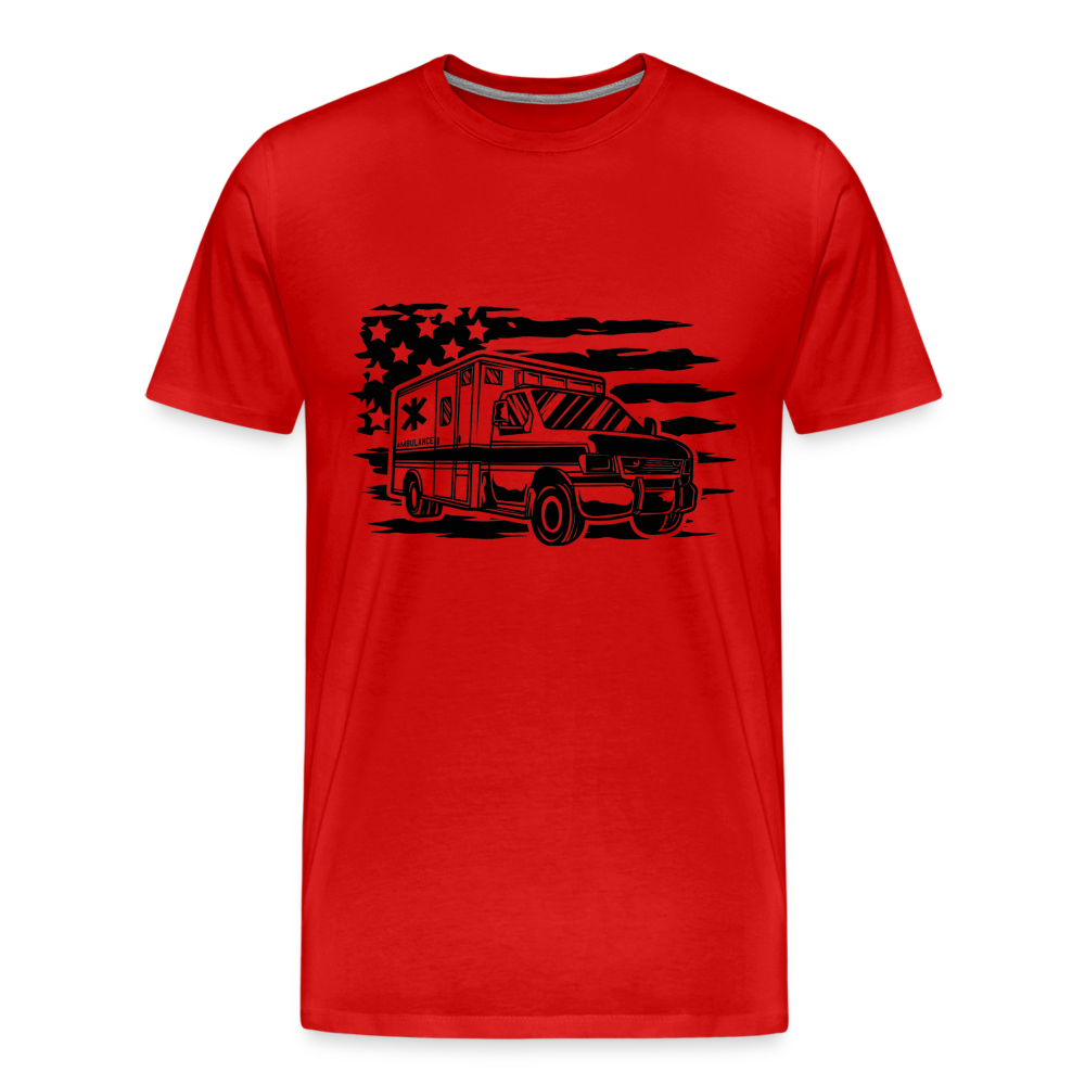 American Flag AMBO T-Shirt - red