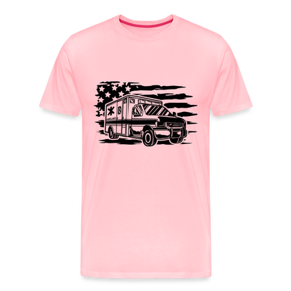 American Flag AMBO T-Shirt - pink