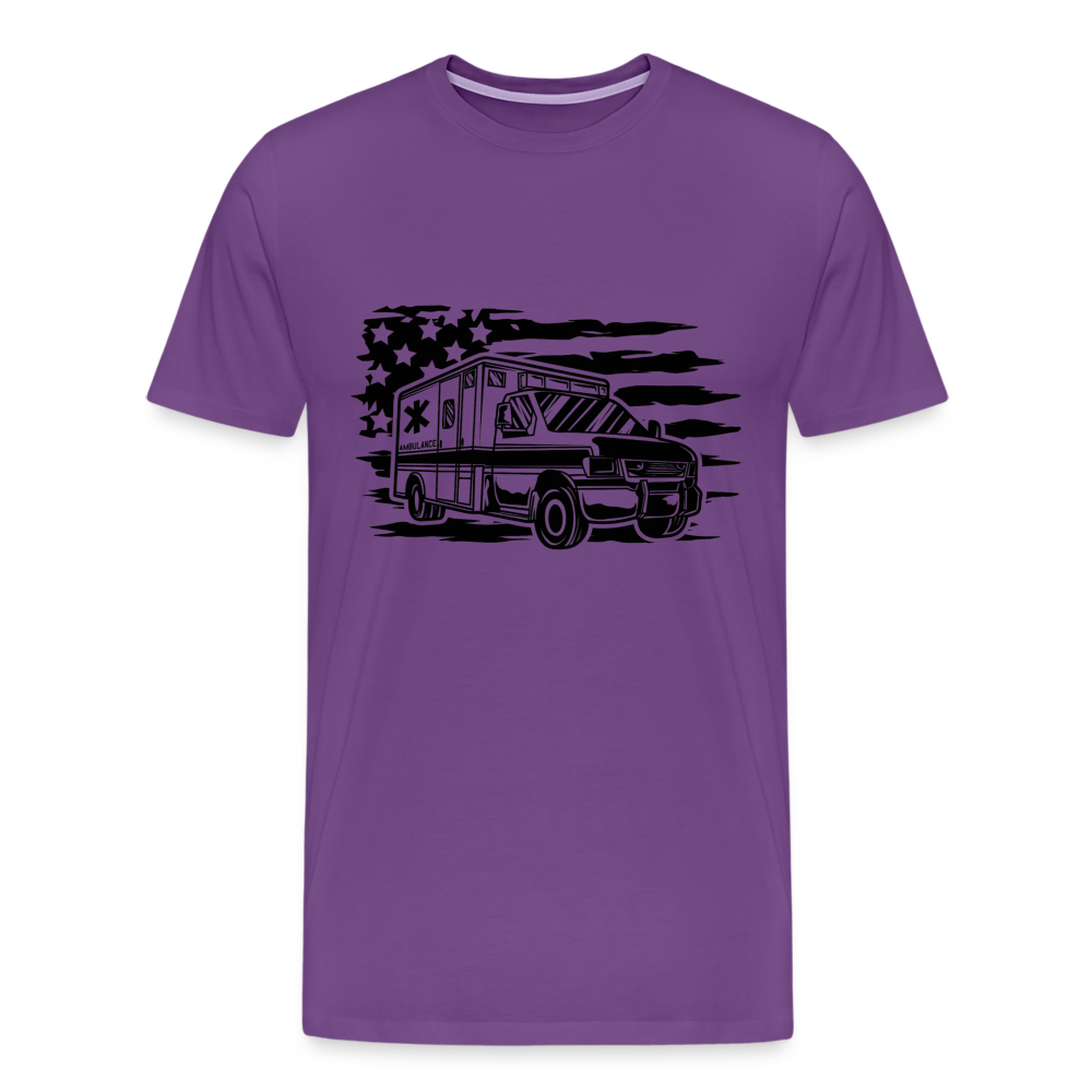 American Flag AMBO T-Shirt - purple