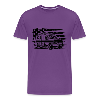 American Flag AMBO T-Shirt - purple