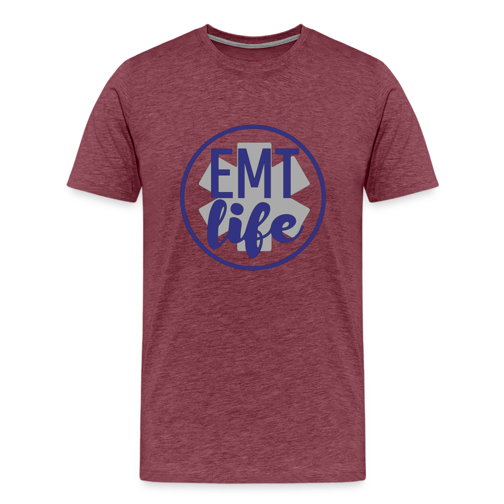 EMT Life T-Shirt - heather burgundy