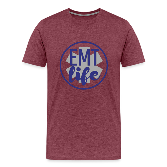 EMT Life T-Shirt - heather burgundy