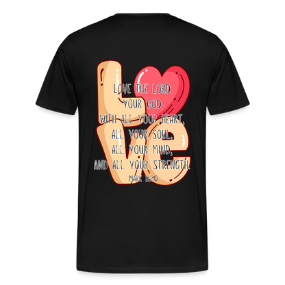 Mark 12:30 T-Shirt - black