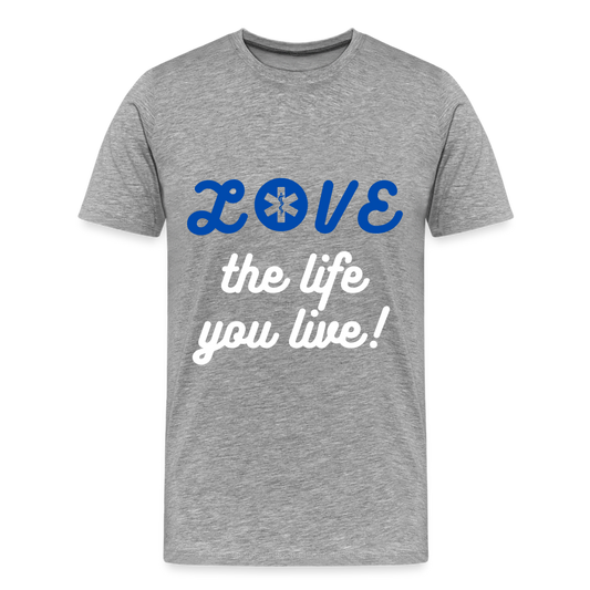 LOVE the life you live EMS T-Shirt - heather gray