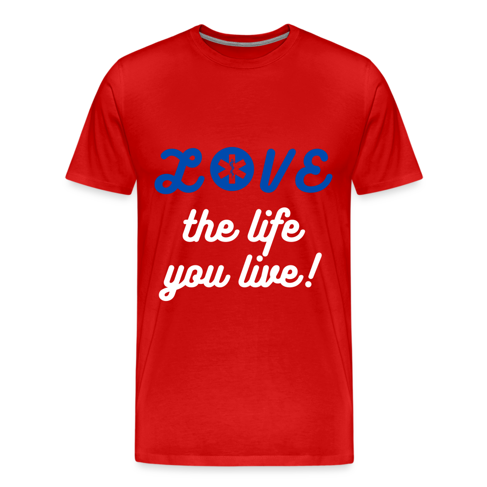 LOVE the life you live EMS T-Shirt - red
