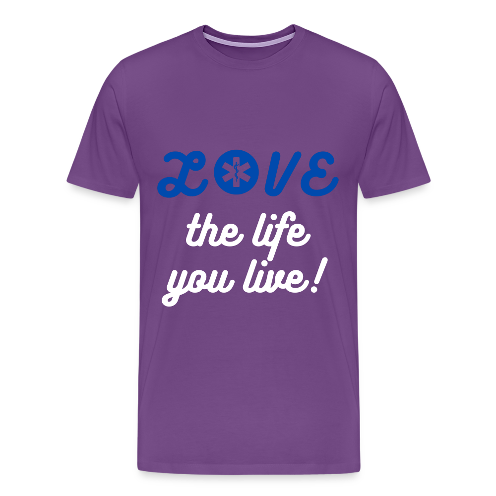 LOVE the life you live EMS T-Shirt - purple
