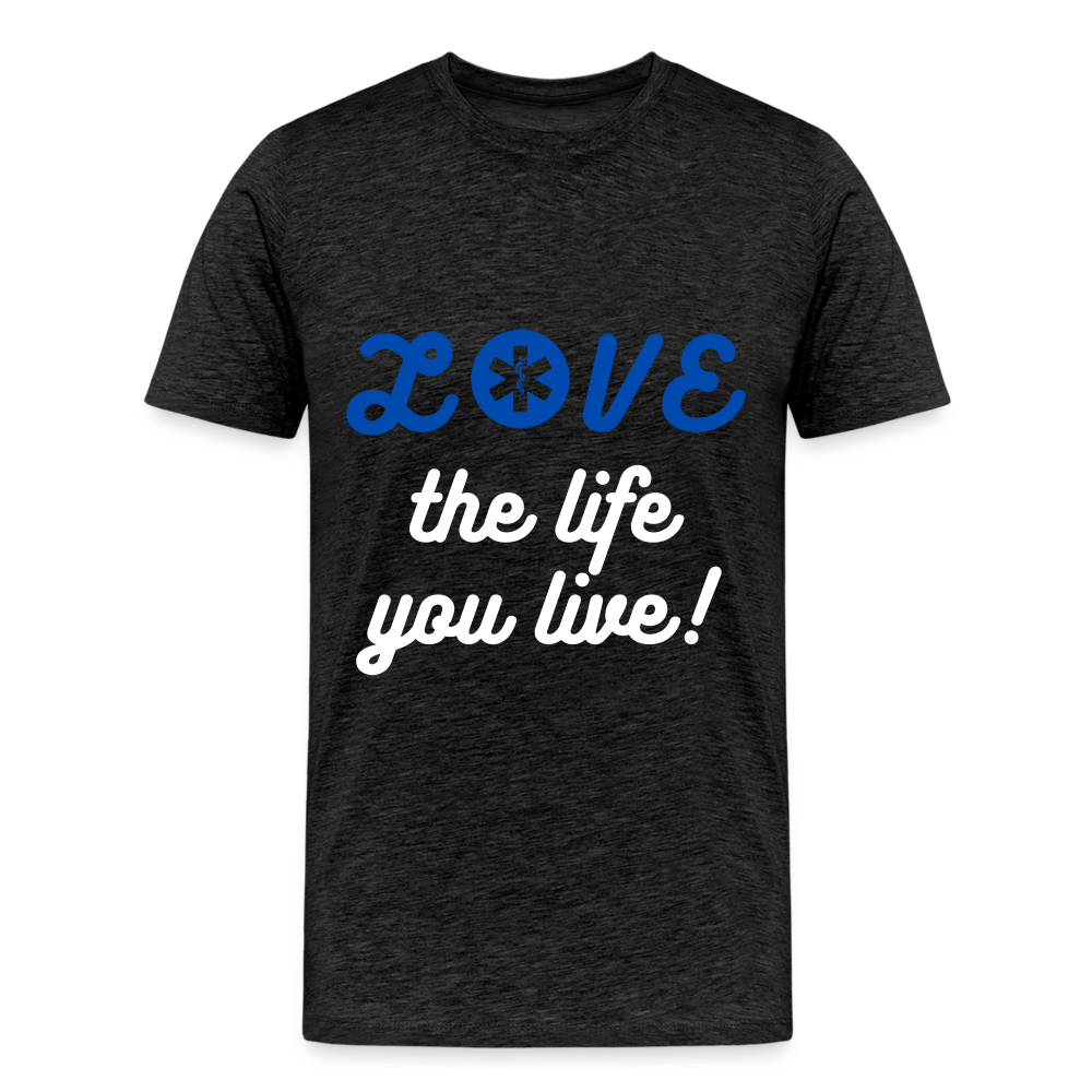 LOVE the life you live EMS T-Shirt - charcoal grey