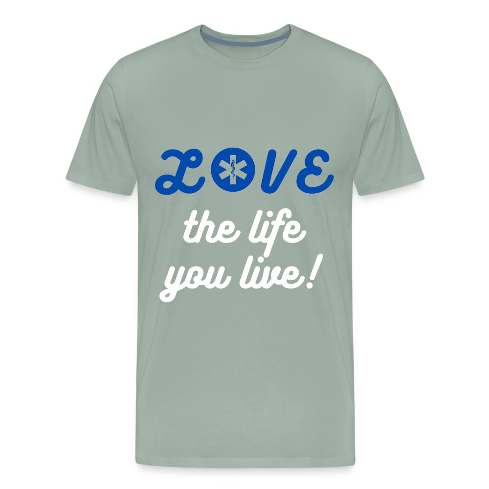 LOVE the life you live EMS T-Shirt - steel green