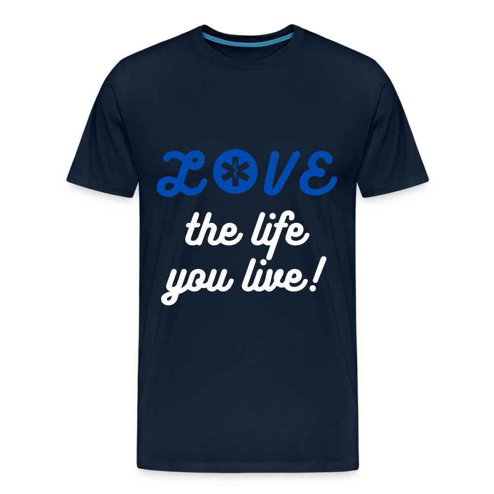 LOVE the life you live EMS T-Shirt - deep navy