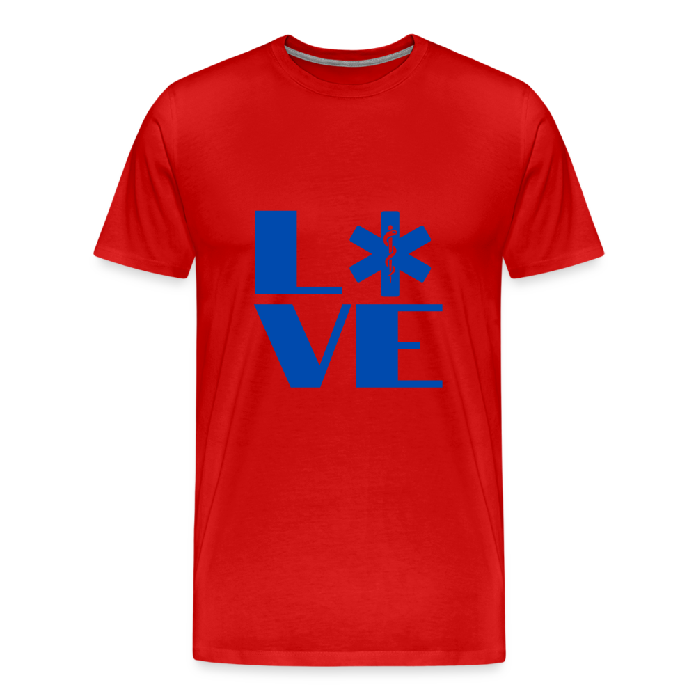 Block Letter Love EMS T-Shirt - red