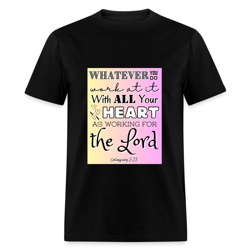Col 3:23 Classic T-Shirt - black