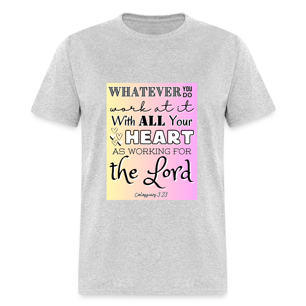 Col 3:23 Classic T-Shirt - heather gray