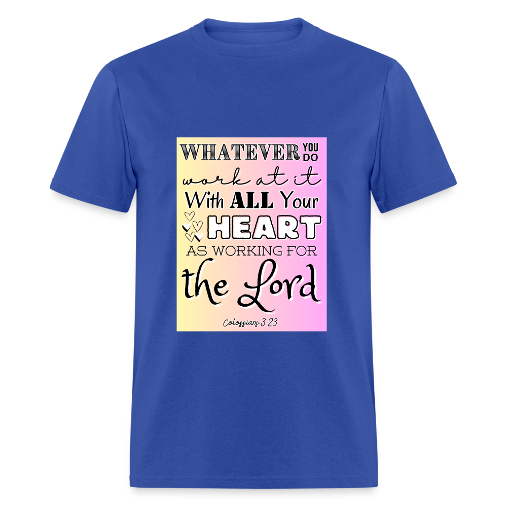 Col 3:23 Classic T-Shirt - royal blue